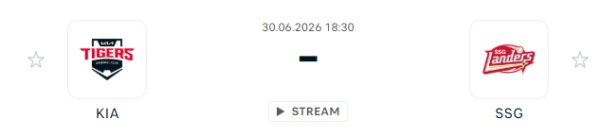 [대한민국 KBO] 6월30일 KIA 타이거즈 vs SSG 랜더스 | 스포츠 분석 무료 중계 토친놈